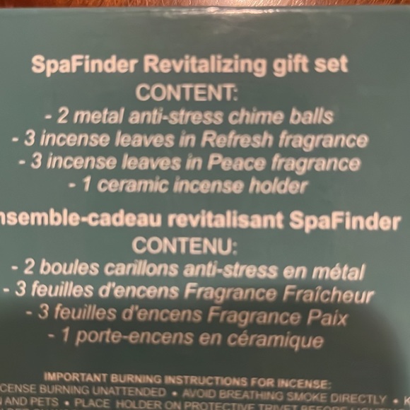 Avon SpaFinder Revitalizing set with 2 BaoDing Balls, incense leaves & holder - Picture 14 of 16